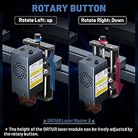 Vista 3 de ORTUR Controlador de enfoque de cabeza láser para máquina OLM3 10000mW Clase 4