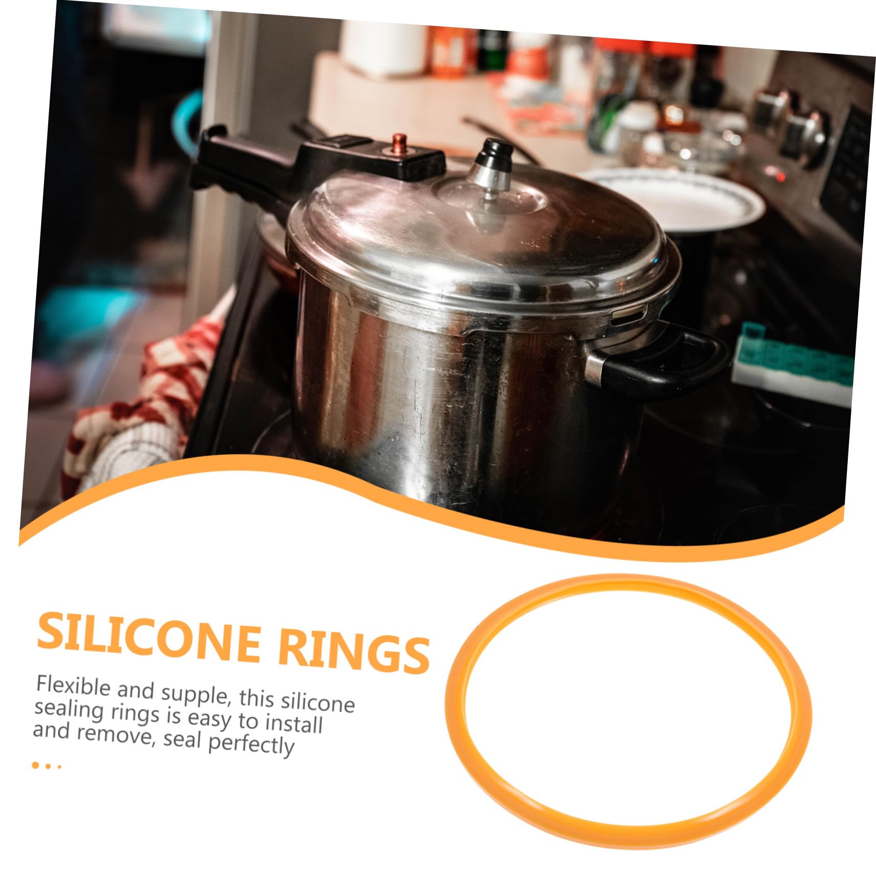 Silikon dichtungsring für Schnellkochtopf Passend Lebensmittelecht Hitzebeständig Einfach zu Reinigen und Sicherer Ersatz für Druckkochtopf Zubehör