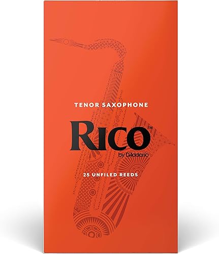 Miniatura 2 de D'Addario Woodwinds - Cañas de saxo tenor Rico - Cañas de saxofón tenor - Cañas tenor hechas para principiantes, estudiantes, educadores - Fuerza