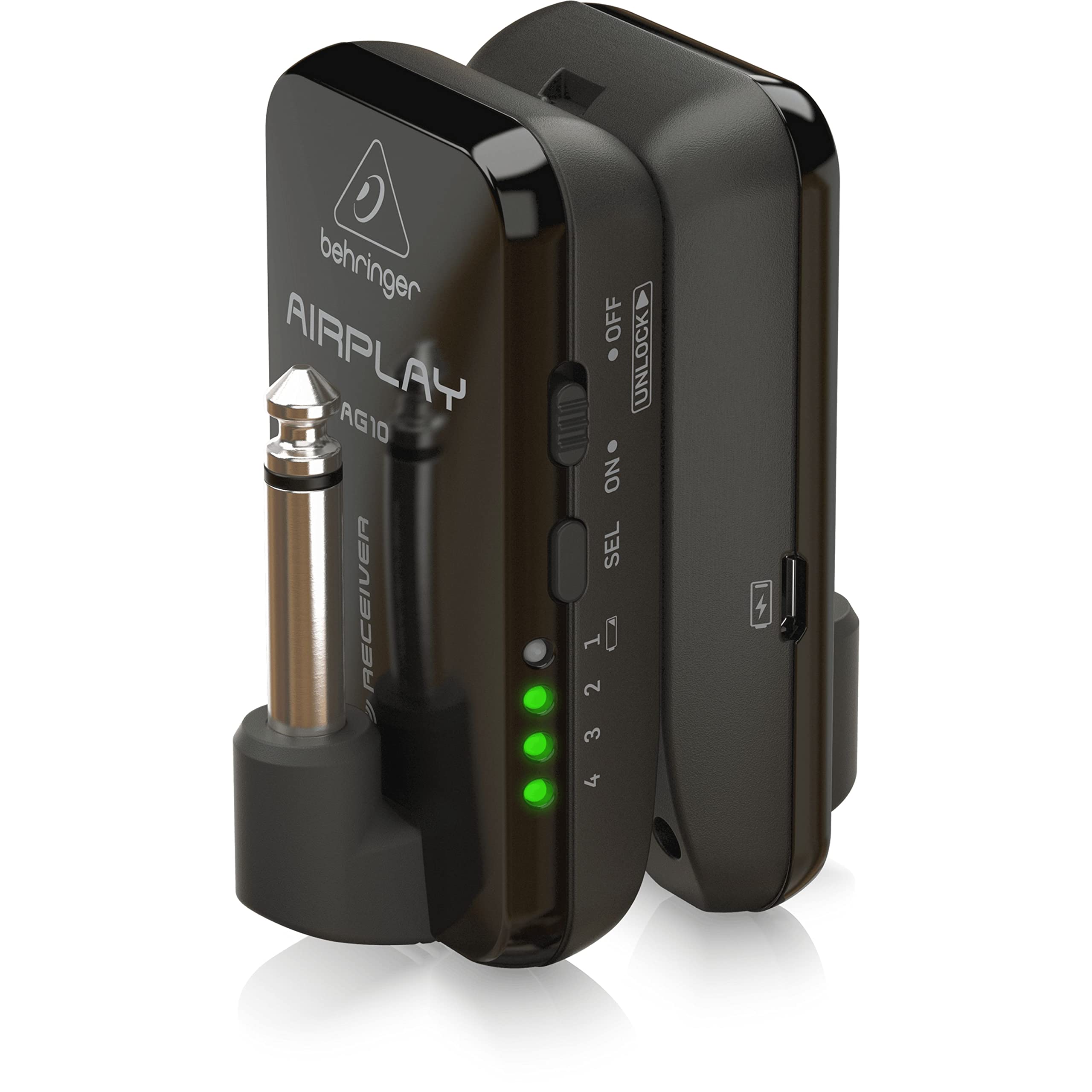 Behringer BE AIRPLAY GUITAR ULG10 High Performance 2.4 Ghz Guitar Wireless System with Low Latency and Rechargeable Battery