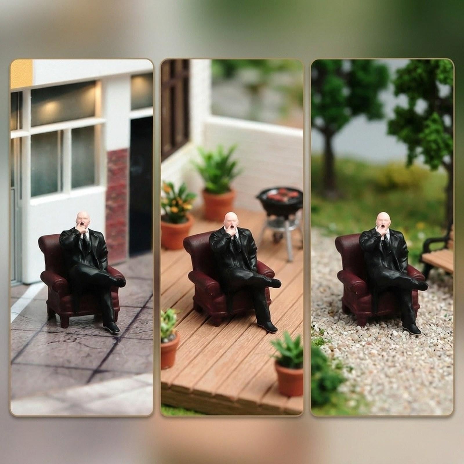MagiDeal Figure in Resina in 1:64 per Decorazioni di Treni E Ferrovie, Decorazioni, Oggetti di Scena per Film, Diorami E, C