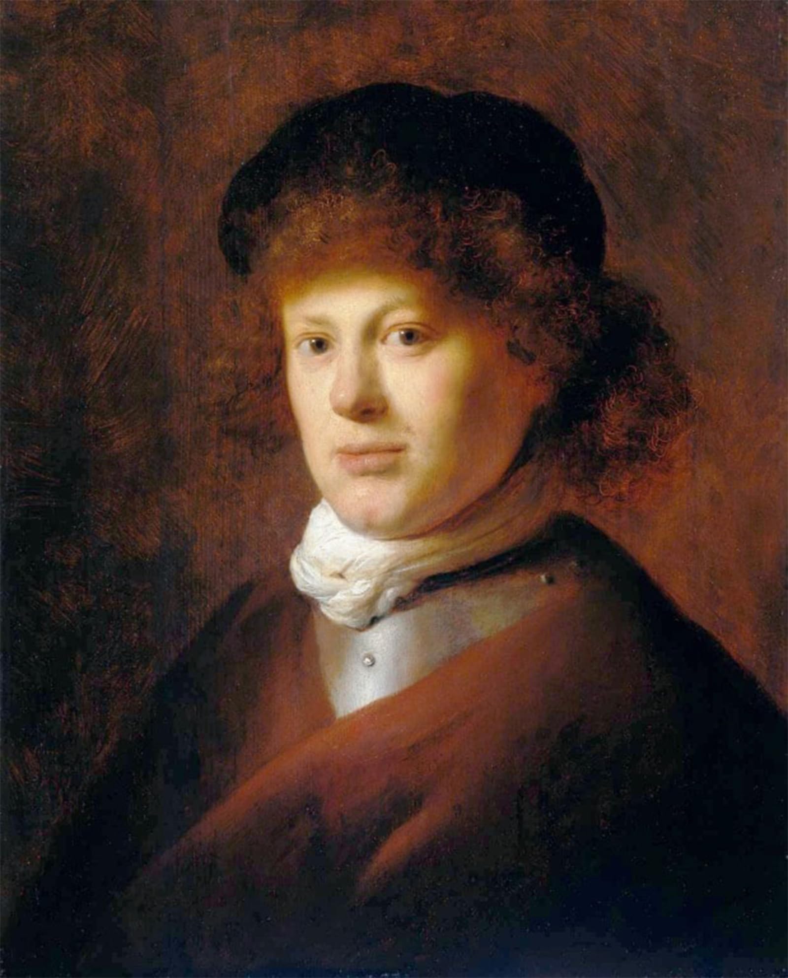POSTERIIk Famous Modern Artwork Art Mural Portrait of Rembrandt Jan Lievens Oil Paintings Pictures for Home Decor 60x90cm