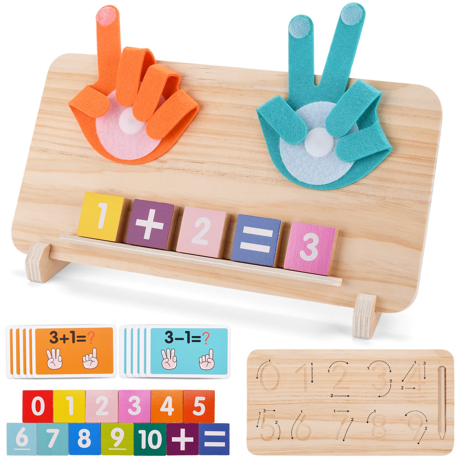 Educational Games Children 3 4 5 6 Years,Counting Learning Game,Montessori Mathematics Toys,Children's Educational Toy,Learning to Add and Subtract Math,Gift for Boys Girls