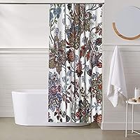 Vista 6 de Paisley Flower Bathroom Shower Curtain Sets,Long Funny Shower Curtains for Bathroom,Cute Cortinas De Baño Bathroom Curtain Washable,Waterproof
