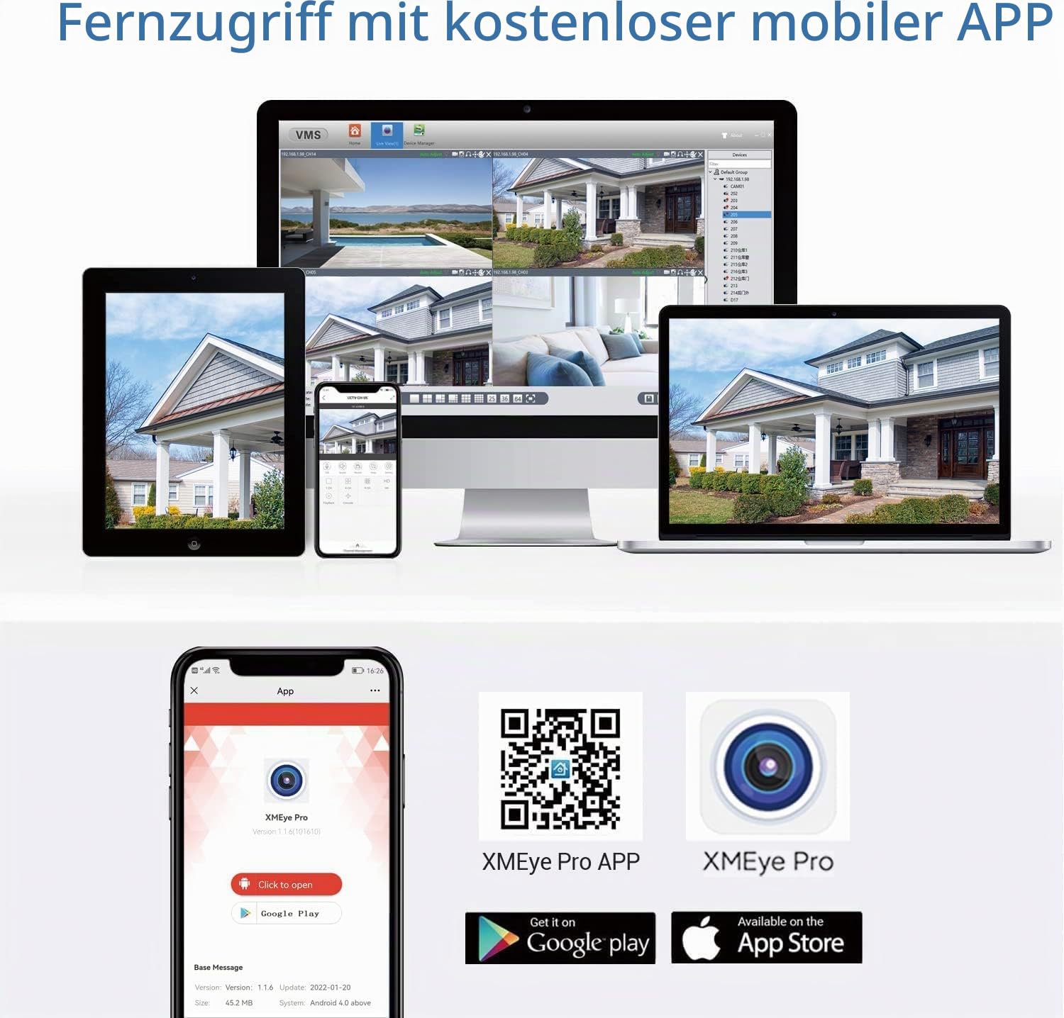 8-Channel 4MP/5MP Cloud NVR Netzwerk-Videorekorder 2K H.265 Compression P2P-Fernbedienung Motion Detection für die Überwachung IP-Kamera (8-CH)
