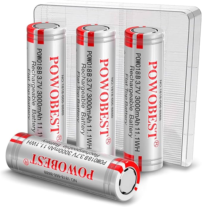 3000mAh Wiederaufladbarer 3.7V NiMH Akku,POWO18B NiMH Batterie Mit Batterieschutzbox, NO:1818-666-888B Batterie,für kleinen Lüfter,LED Stirnlampe,Produktpatentnummer:015037694-0001