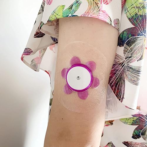 Miniatura 7 de Fundas de sensor para Freestyle Libre 2,40+1 paquete de parches libres, una cubierta de sensor libre de plástico y 40 parches adhesivos CGM