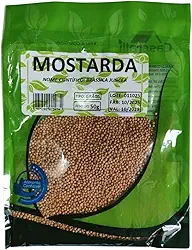 Mostarda em Grãos, Grãos Naturais para Tempero, Embalagem 50g, PREMIUM NATURAL EXCLUSIVO