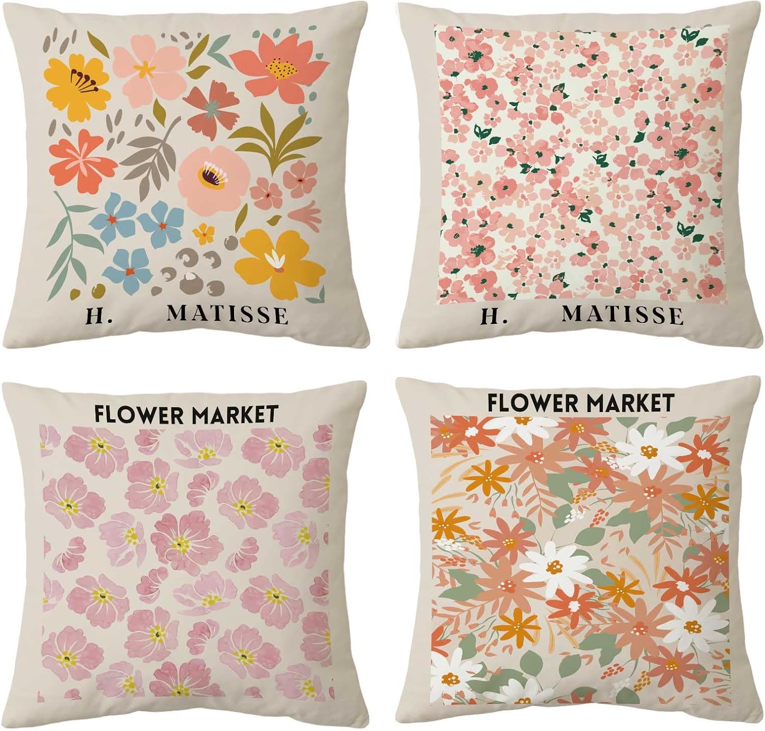 InSimSea Pillow Protector Throw Pillow Covers, DoubleSided