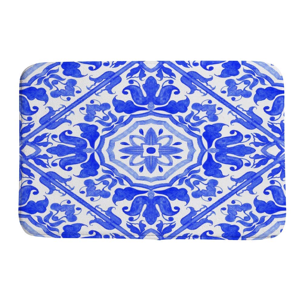 Tapis de bain lavable en machine en velours corail ultra absorbant pour sortie de douche