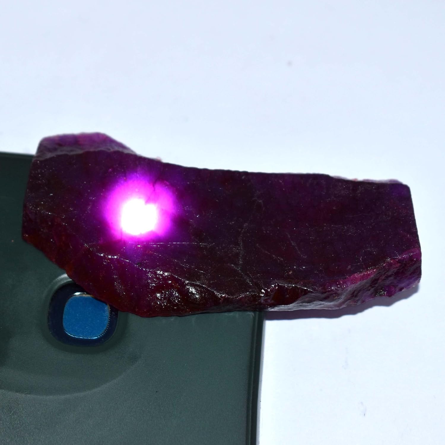 Natural Purple Sapphire 86 Ct Loose Gemstone Stunning Uncut Rough CERTIFIED