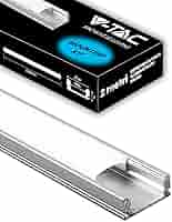 Profili In Alluminio Per Strisce LED - 2 Pezzi Da 2 Metri Con Copertura Opaca, Totale 4 Metri - Foto 7