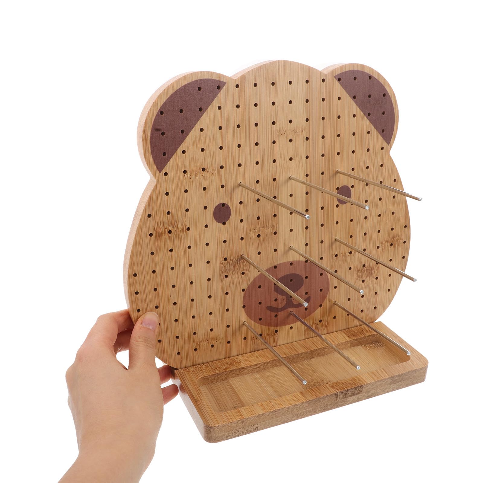 Tabla de Crochet Práctica y Duradera de Madera Resistente para Proyectos de Ganchillo Adecuada para Principiantes y Usuarios Avanzados en Tejer a Mano