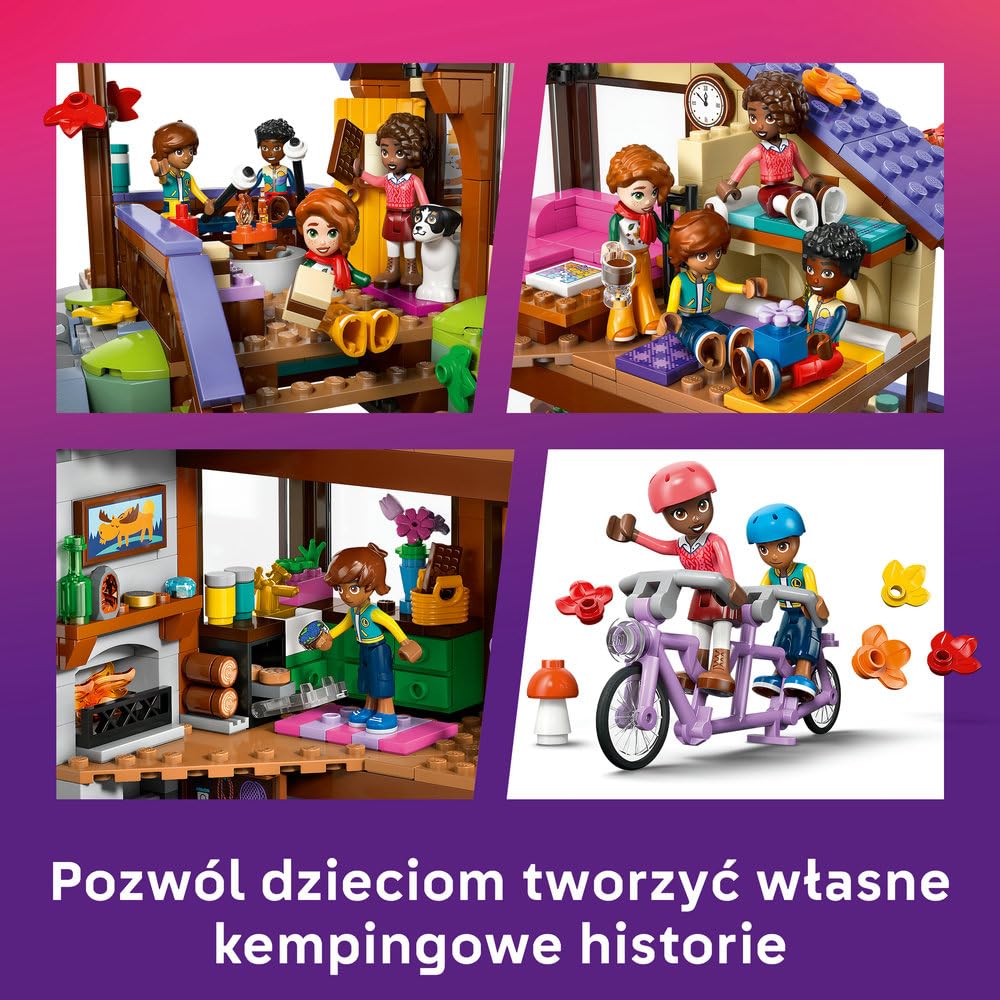 LEGO Friends Jesienna leśna chatka 42705 | Leśna chatka, zestaw do odgrywania ról, prezent dla dziewczynki i chłopca 9+, 1229 elementów
