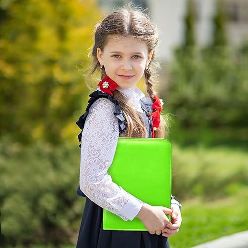 Miniatura 5 de Bright Green Collectible Trading Card Binder, Card Collecting Album with 400 Slots, Ideal for Various Game Cards