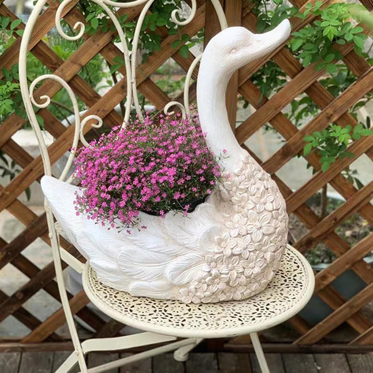 吉岡将弐 【蔵出し市】No.07 白磁輪花鉢 中国美術 青白磁 輪花鉢 高さ