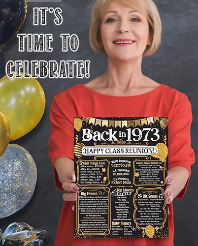 Miniatura 6 de High School Reunion Class - 11x14 Unframed Poster - Perfect Party Decoration Under $15 (Class of 1973)