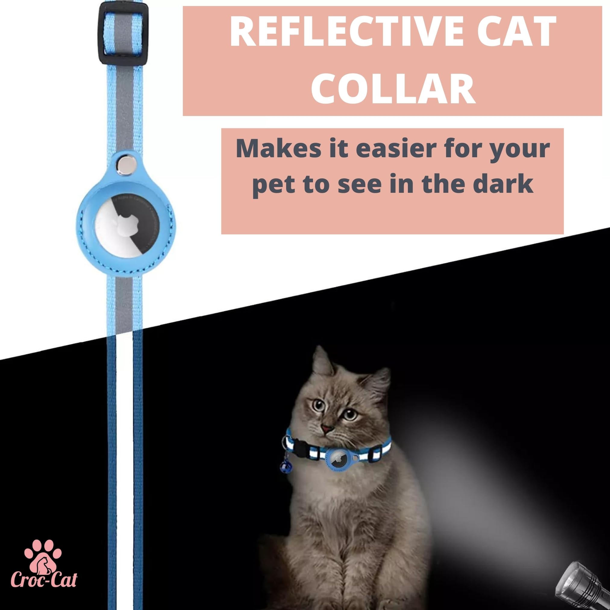 Cat Collar, Cat Accessories Compatible with Apple airtag - Image 4