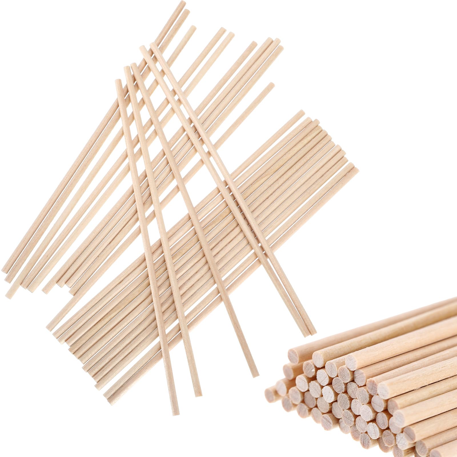 50 Pcs Watchmakers Peg Wood Set 3 mm x 150 mm Watchmaker Tools Wooden Round Dowel Rods Sticks for Precision Watch Repair Cleaning Tweezers and Pinions Watches Craft Cleaning