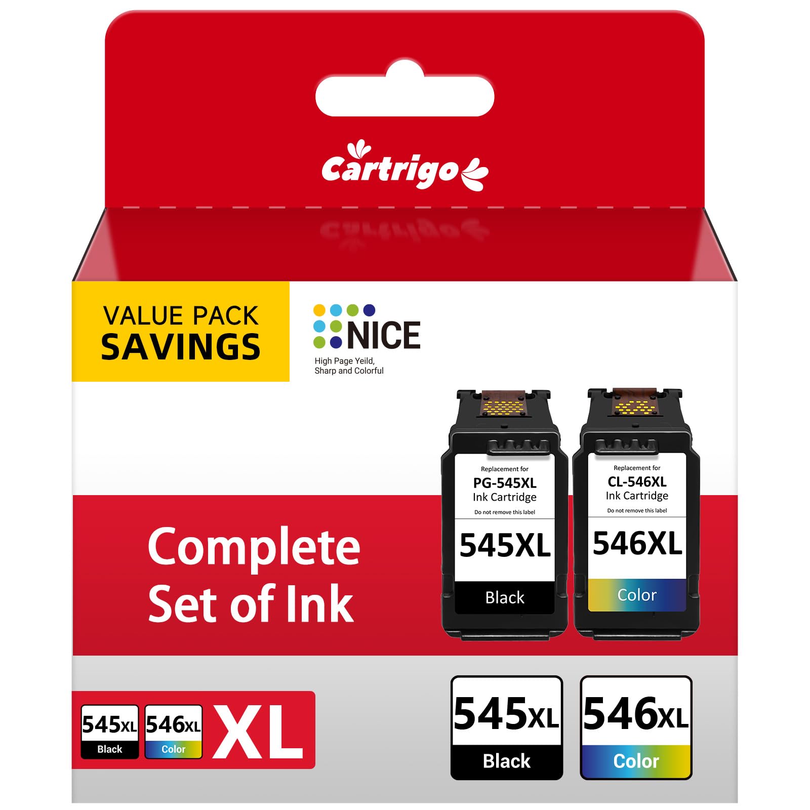 COCCINK PG-545XL inktpatronen, vervanging voor Canon 545 XL Pixma MG2540 MG2556S TS205 TS3150 TS3151 MG2550s MG2550 MG2950 MG2450 MG2555 MG3050 MG3052 MG2920 MG3051 TR4550 MG3050 MG3052 MG2920 MG3051