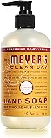 Mrs. Meyer's Clean Day Liquid Hand Soap, Clementine Scent 16 fl oz - Moisturizing, Cruelty-Free Citrus Clean