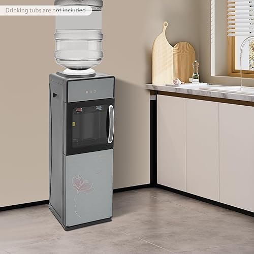 Miniatura 2 de Top Loading Dispensador de agua para botellas de 5 galones, frío caliente y temperatura ambiente, dispensador de enfriador de agua independiente con