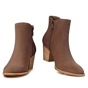 ショートブーツ・ブーティ SONORA Camel suede Hidalgo Mini ankle boots Amazon.com | TEMOFON Ankle Boots for Women Booties: Brown