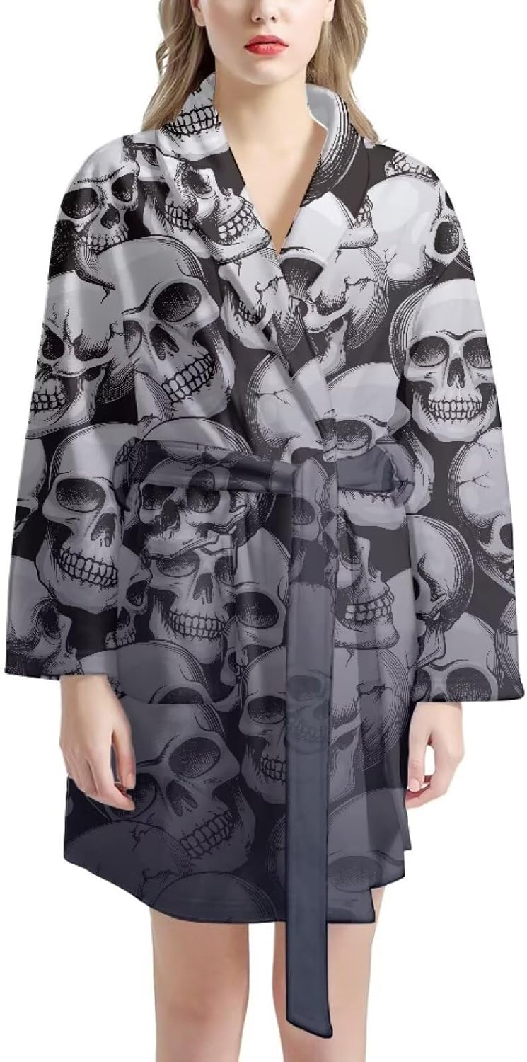 Women's Robe After Shower Bath Towels with Pockets Portable