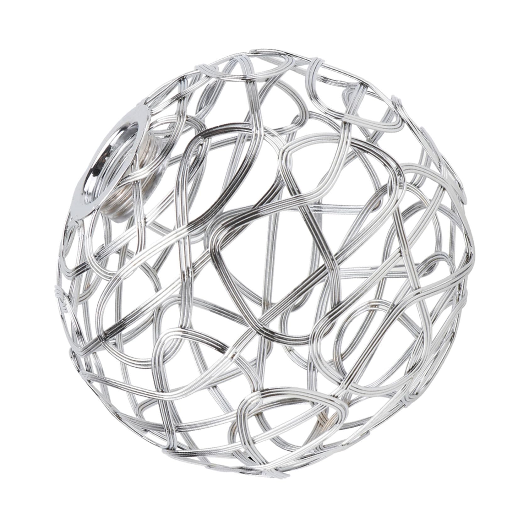 TOYANDONA Vintage Iron Art Lamp Shade Suitable for G9 Stylish Lampshades for Ceiling Lights, Indoor Lighting and Home Decoration, Retro Pendant Lamp Cover in Silver