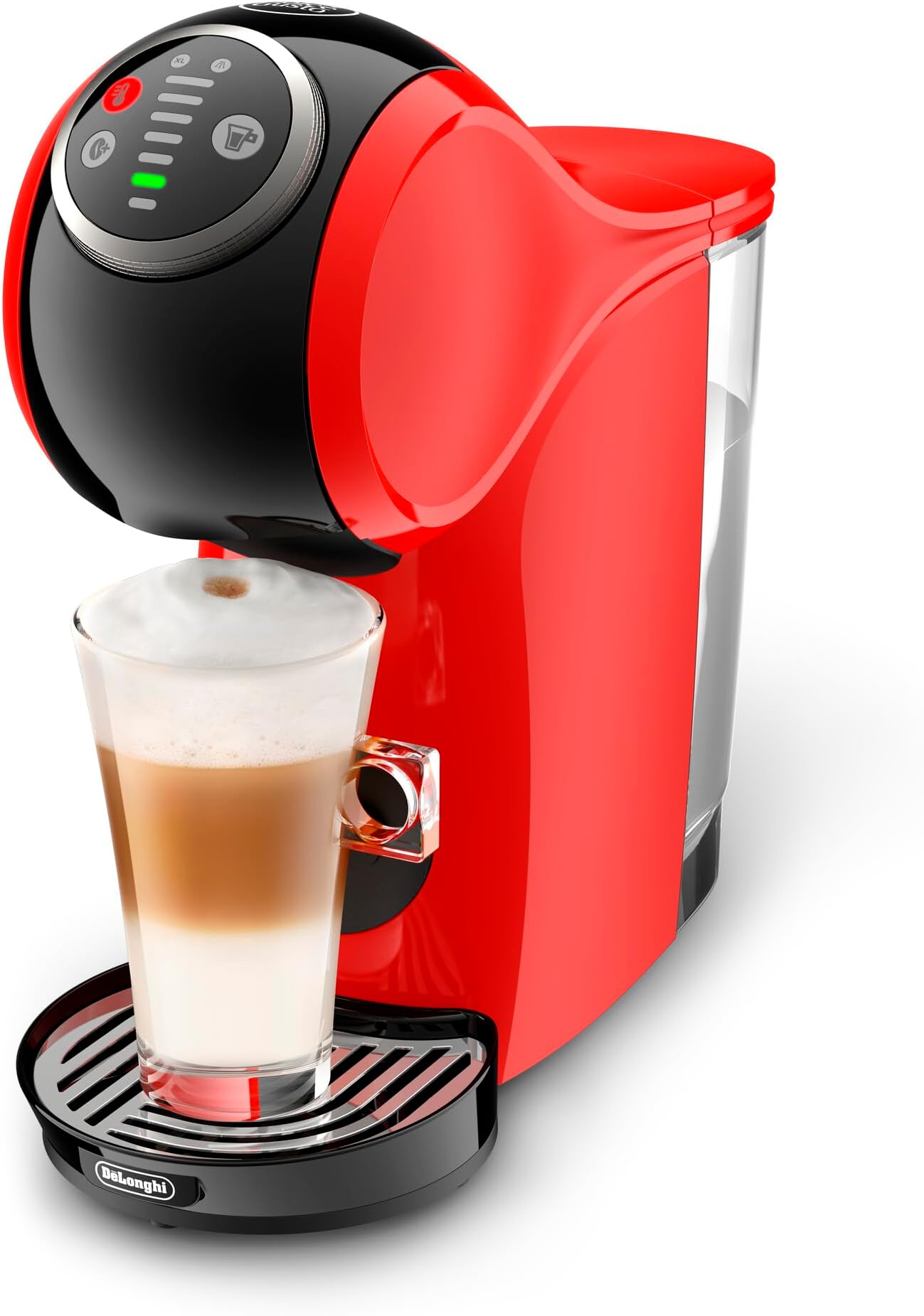 NESCAFÉ DOLCE GUSTO by De'Longhi GENIO S PLUS Automatic Capsule Coffee Machine with Compact & Powerful up to 15 Bar Pressure, Cappuccino, Tea, Hot Chocolate & Espresso Coffee Maker EDG315.R Red