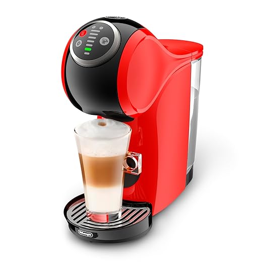 Nescafé Dolce Gusto Genio Plus Line De'Longhi EDG315.R - Cafetera automática de cápsulas, 15 bares de presión, color rojo