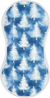 vvfelixl Muslin Burp Cloths White Pine Tree Baby Washcloths for Baby Girl Boys 2 Pack