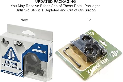 Miniatura 2 de UTG 1"/2" anillos de alto perfil Picatinny/Weaver.