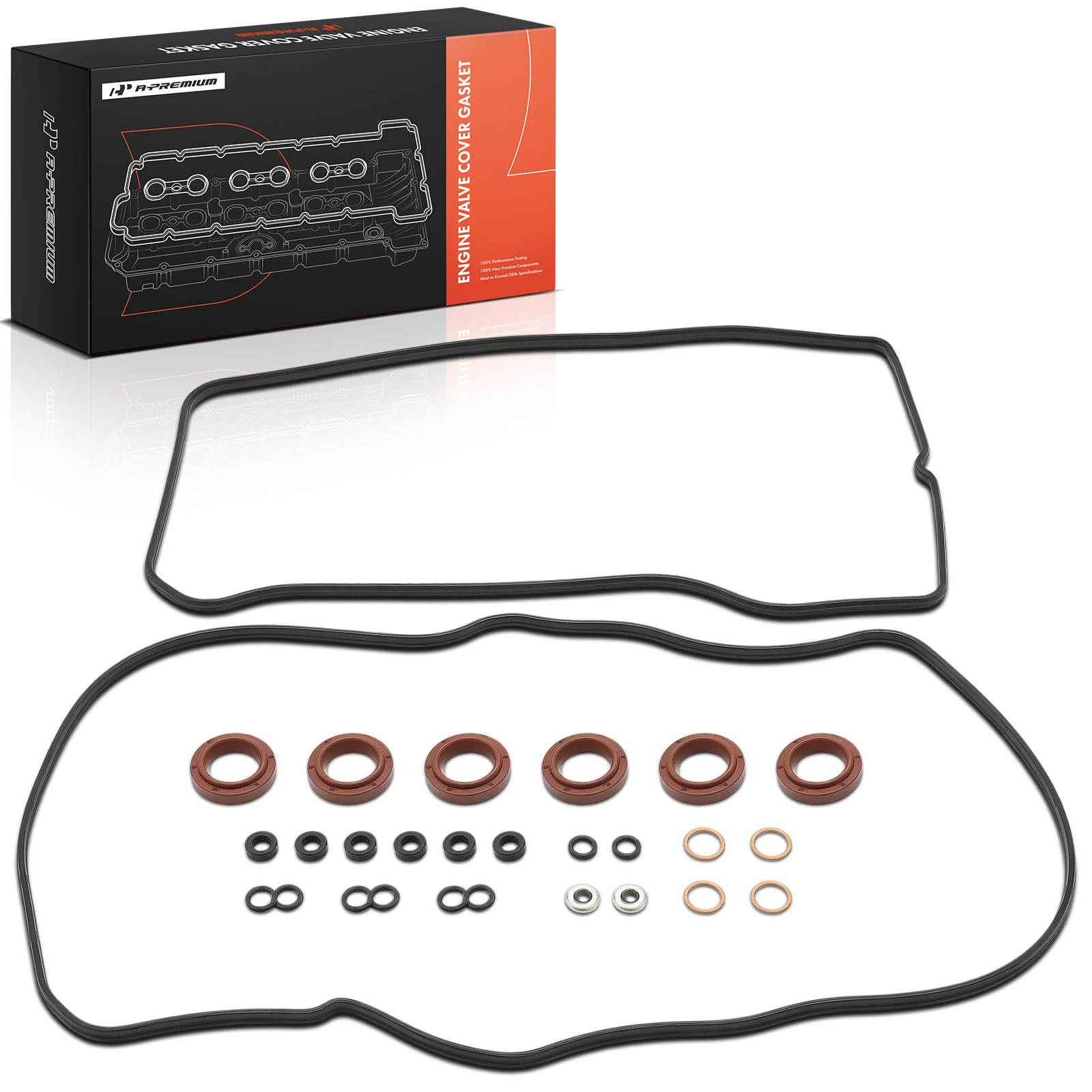 Photo 1 of A-Premium Engine Valve Cover Gasket Set Compatible with Toyota Camry 2007-2017, RAV4 2006-2012, Highlander 2008-2016, Sienna, Avalon, Venza & Lexus RX350, RX450h, ES350 & Lotus Evora, Evora GT