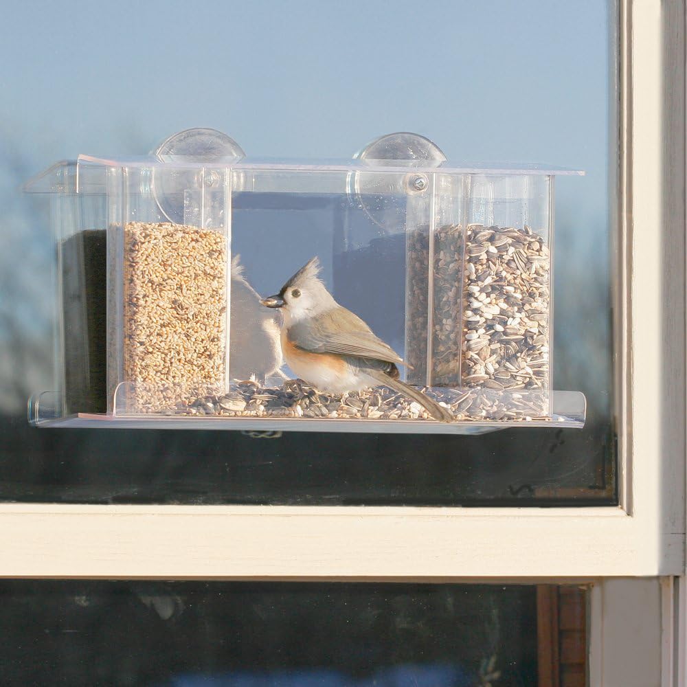74405 Songbird One Way Mirror Window Bird Feeder