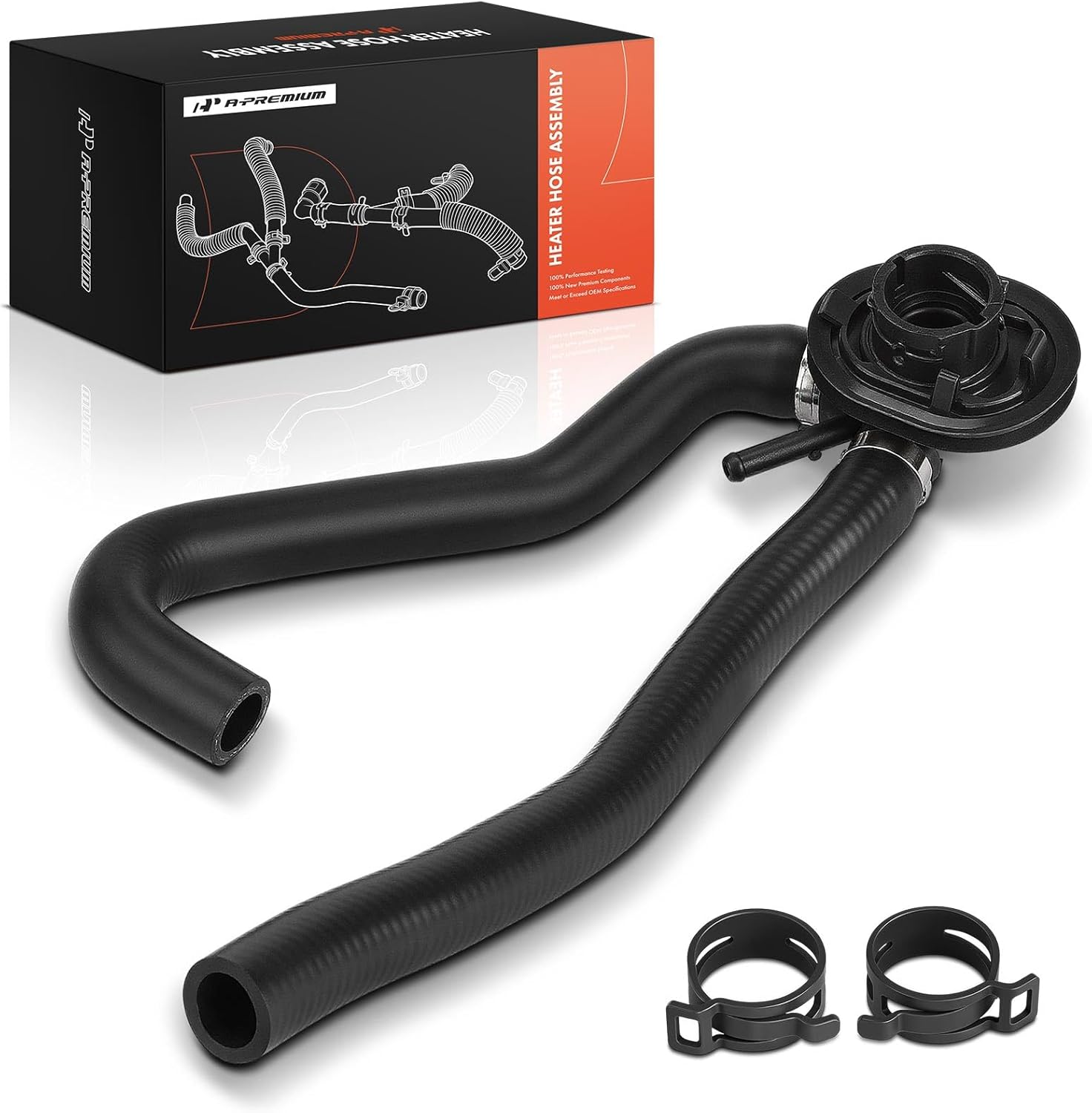 A-Premium Feed Line to Heater Core HVAC Heater Hose Pipe Line Assembly with Clamps Compatible with Mercedes-Benz Maybach S650 2018-2020, S560, S550, S600, S550e, S63 AMG, S600, S450, S560e, S65 AMG