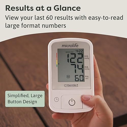 Miniatura 5 de Microlife BPM2 Automatic Digital Upper Arm Blood Pressure Monitor, Wide-Range Cuff Fits Most (Medium – Large up to 16.5 in), Stores 60 Results