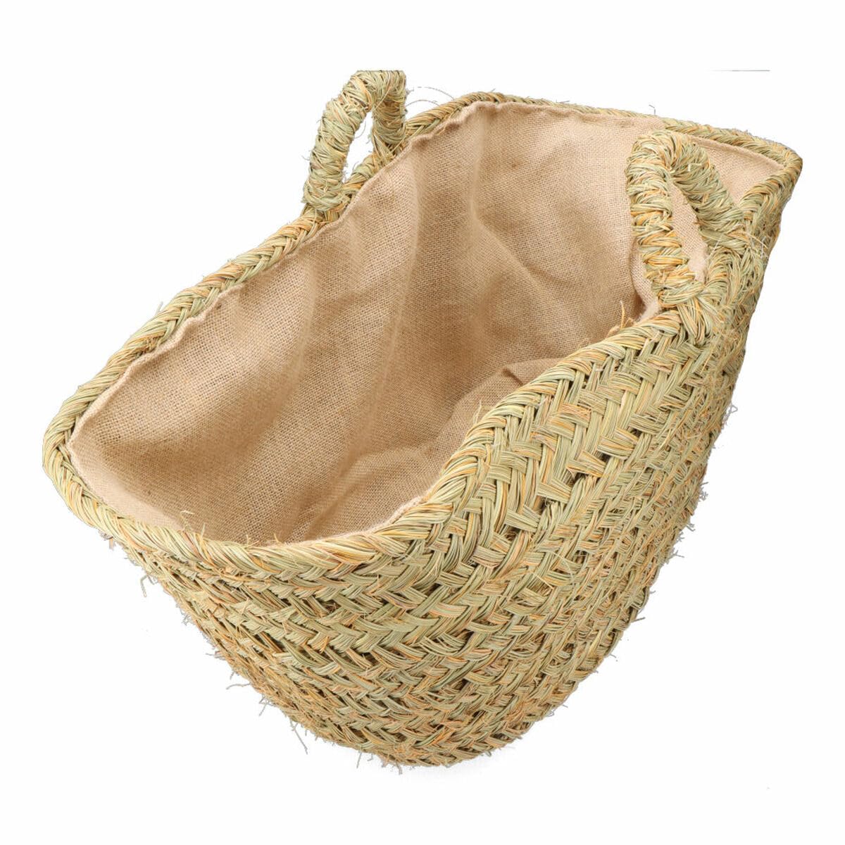 EDM Cesta para leña Esparto 60 x 35 x 45 cm 60 x 45 x 35 cm Oval - Marca Product - EAN: 8425998742381