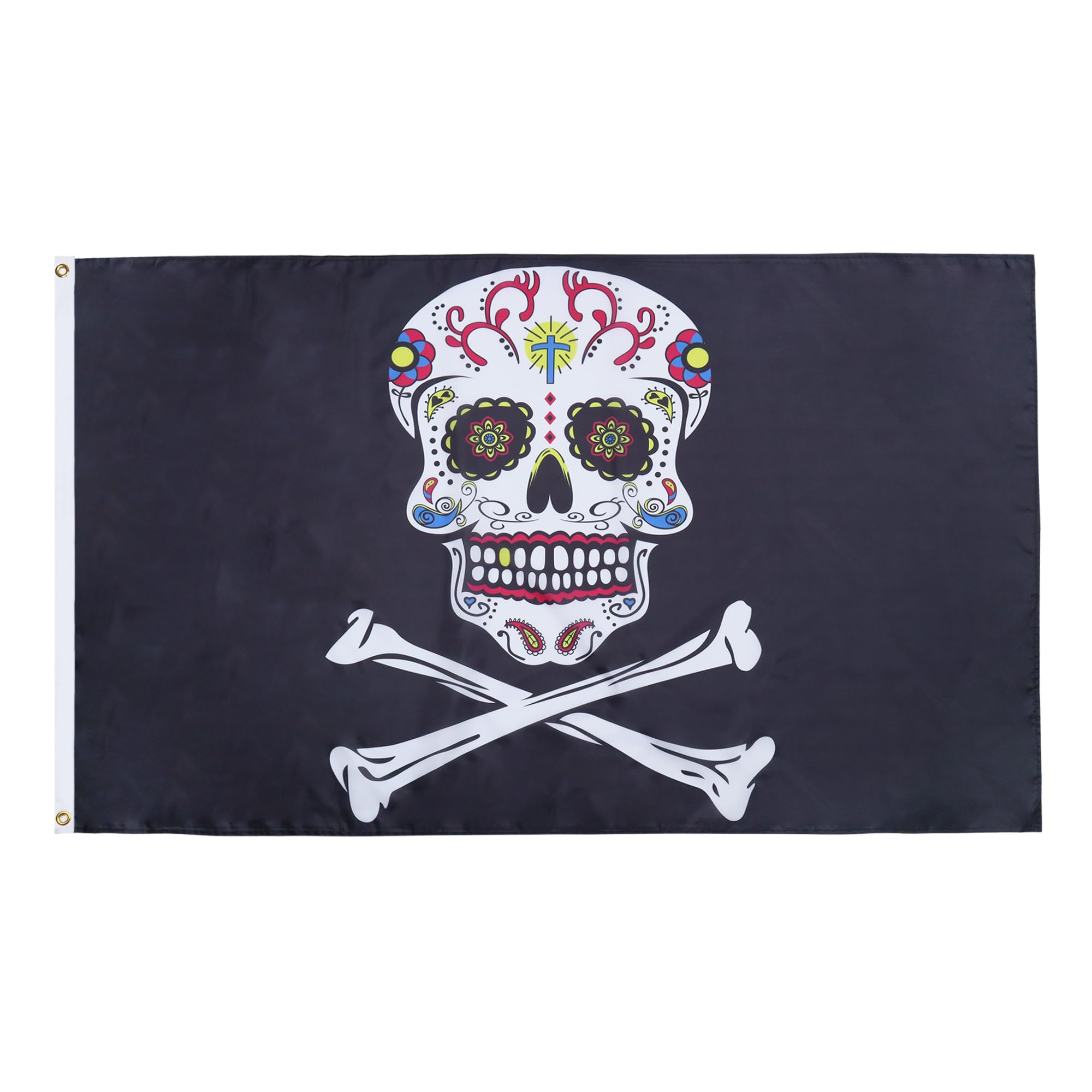 Amazon.com : AZ FLAG - Pirate Sugar Skull Flag - 3x5 Ft - 100D 