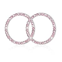 Vista 14 de WINKA Cubierta de botón de arranque y parada del motor de automóvil, accesorios brillantes para automóvil, 2 unidades, tapas de anillo de encendido