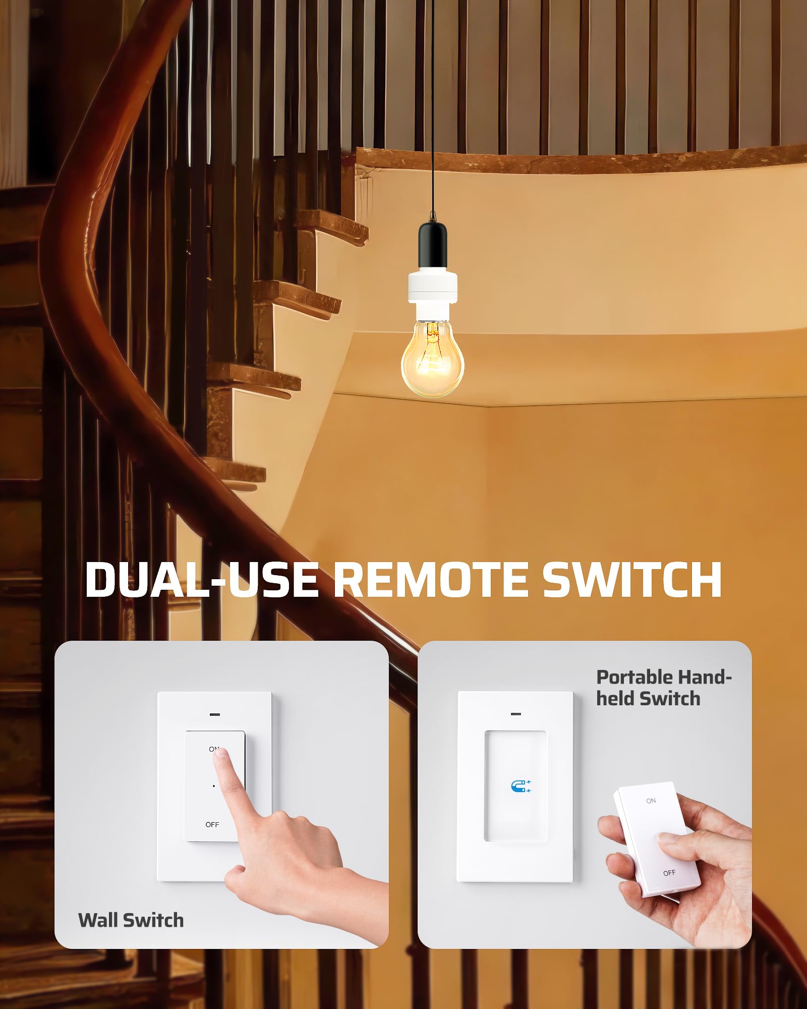 Programmable Remote Light Socket - No Wiring! -3