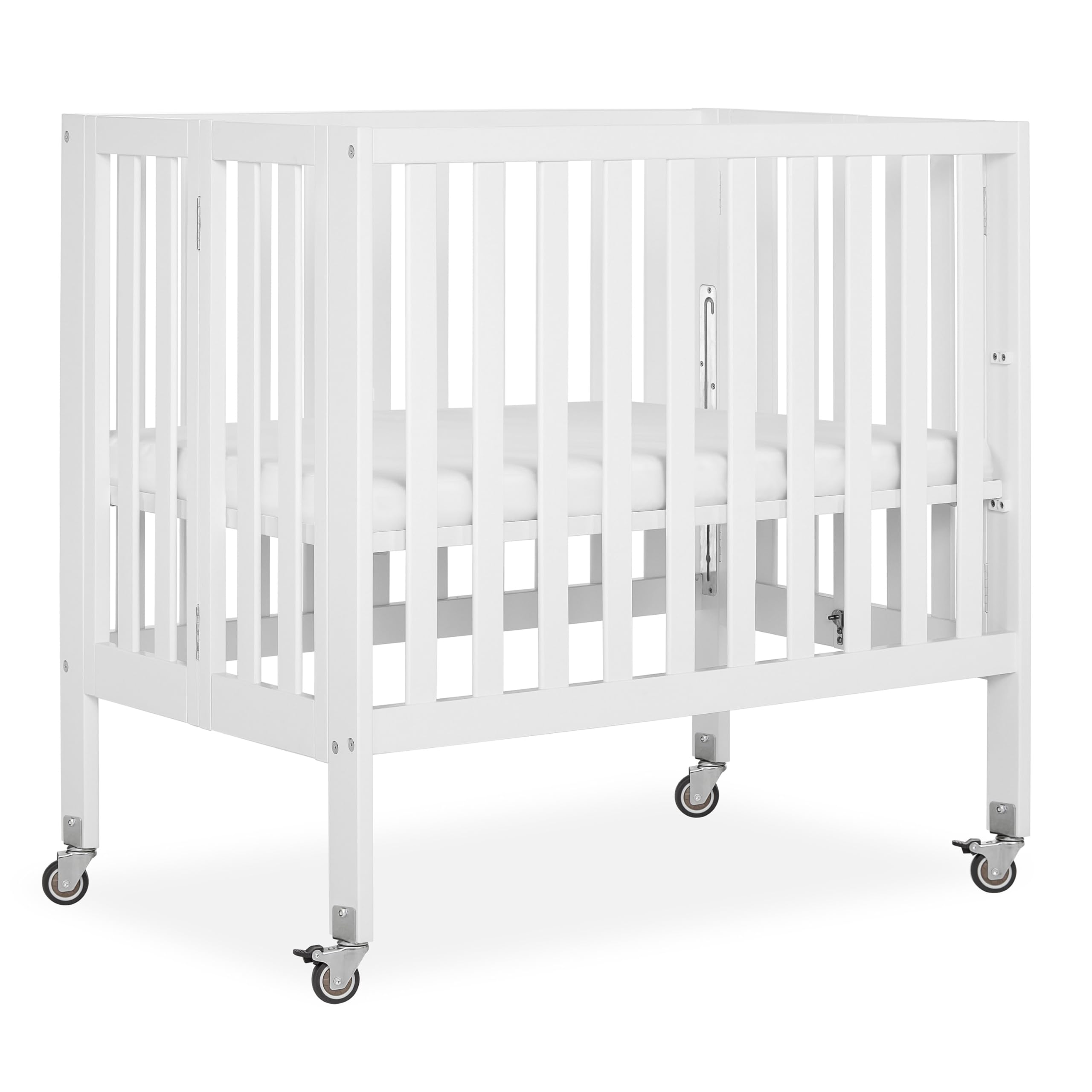 Amazon.com : Dream On Me Jett Mini Folding Baby Crib in White