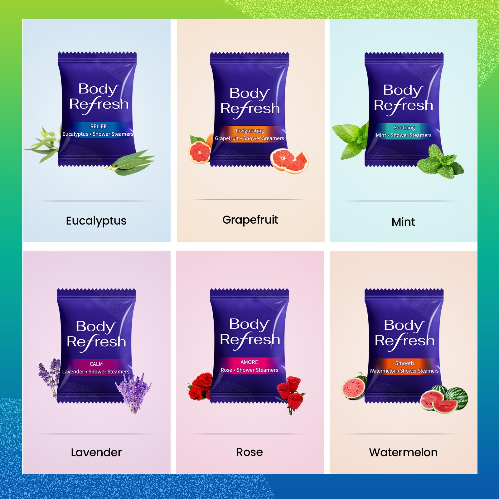 BodyRefresh Shower Steamers Bombas de ducha 18pcs Aceite Esencial Cuidado Personal Regalos de Cumpleaños para Mujeres Regalos de Navidad Regalos para Mujeres Adultas