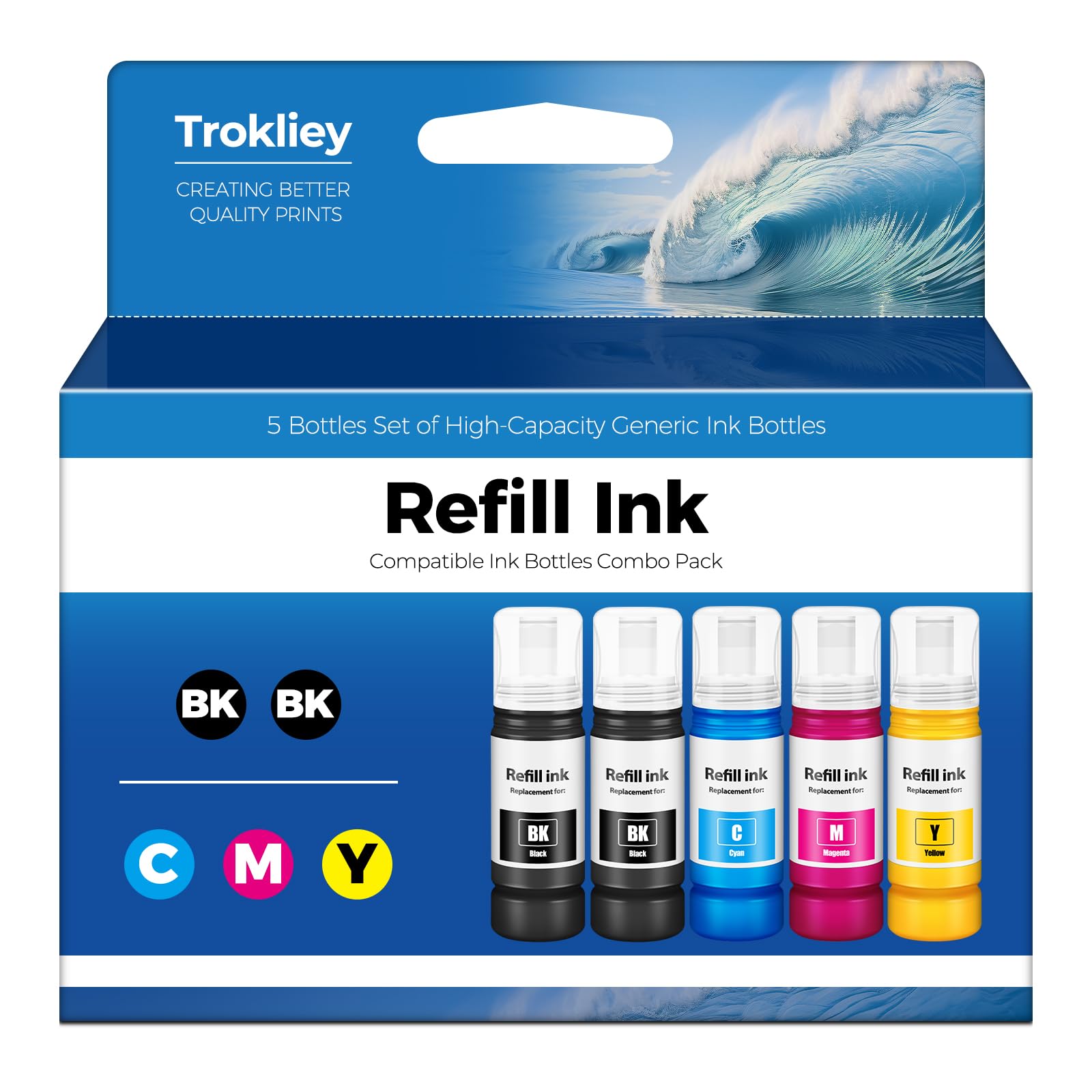 522 Ink Refill Bottles ET-2800 ET-4800 ET-2400 ET-2803 Ink Refill Replacement for Epson 522 Ink Refill Bottles Compatible for Ecotank for ET-2720 ET-4700 ET-4810 ET-2840 Printer (Not Subli Ink)-image-20