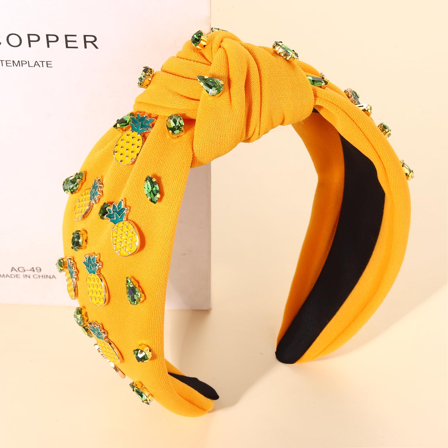 264. The Paradise Pineapple Brooke Shade Beaded Headband The Under the Sea Beaded Headband – Brooke Shade main image 4
