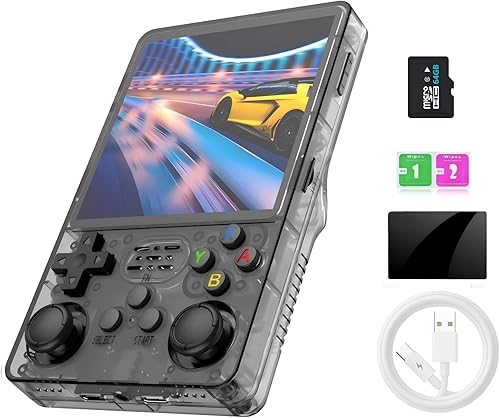 R36splus - Consola de juegos de mano retro con pantalla de 4.0 pulgadas, precargado26+ emuladores15000+ juego, dispositivo portátil de juegos
