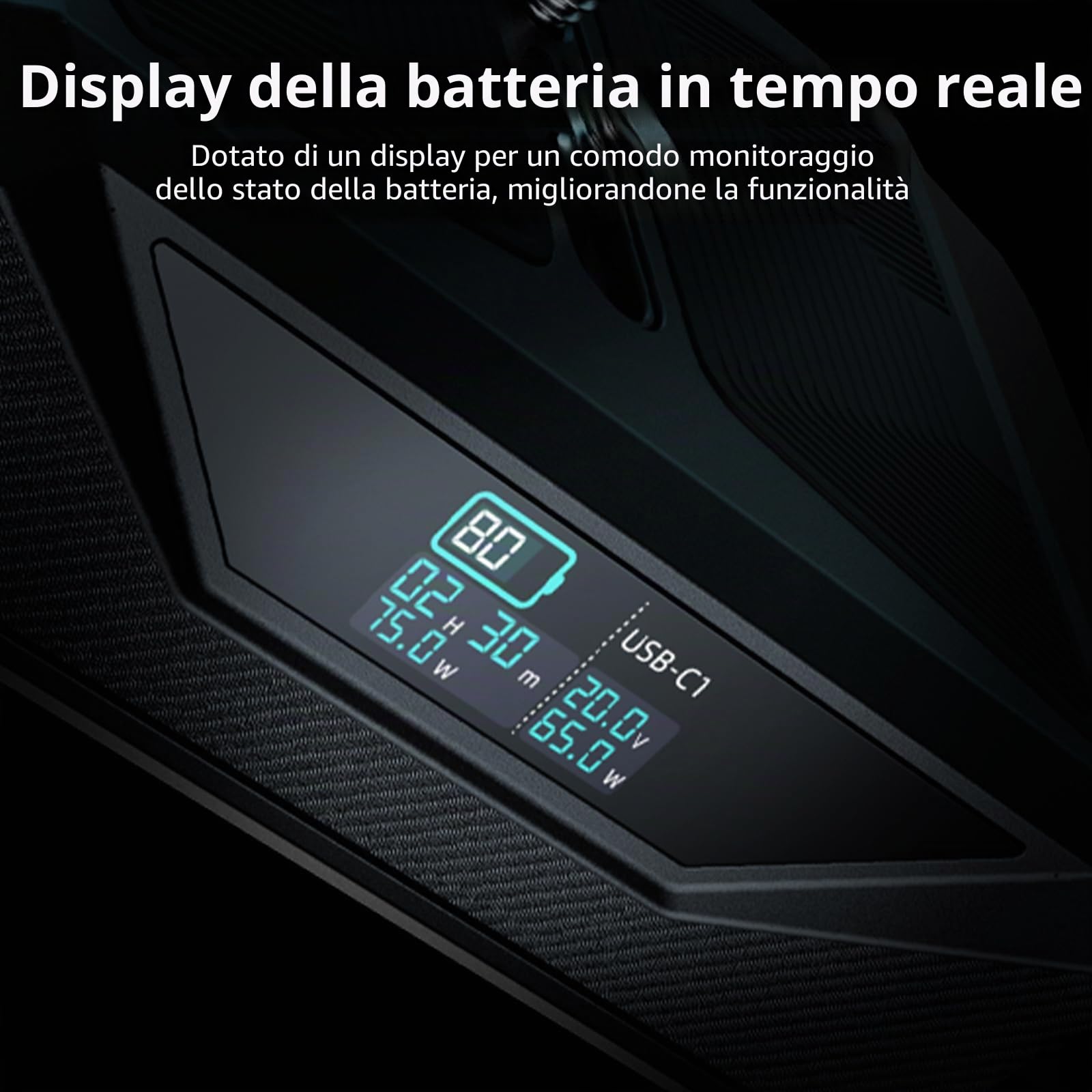 SMALLRIG Batteria Base CB75, 73,8 Wh / 5000 mAh, Autonomia per Tutto il Giorno con Ricarica Rapida USB-C da 65 W, Doppio Connettore D-tap, Piastra a Sgancio Rapido per Arca, Vite da 1/4"-20, 5248