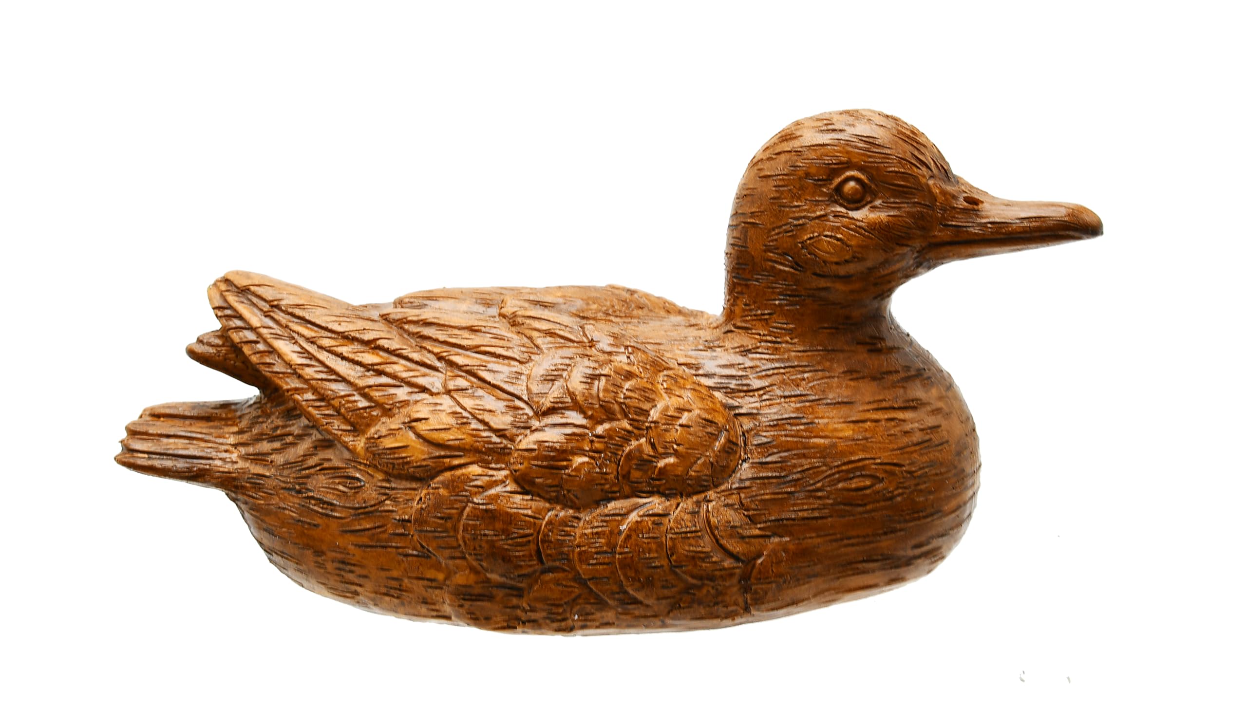 Goodeco Statua rustica da giardino a forma di anatra, ornamenti vintage
