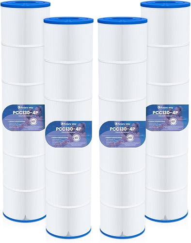 Future Way 4-Pack CCP520 Pool Filter Cartridges Replacement for Pentair Clean & Clear Plus 520, Replace Pleatco PCC130, Pentair R173578, 520 sq.ft