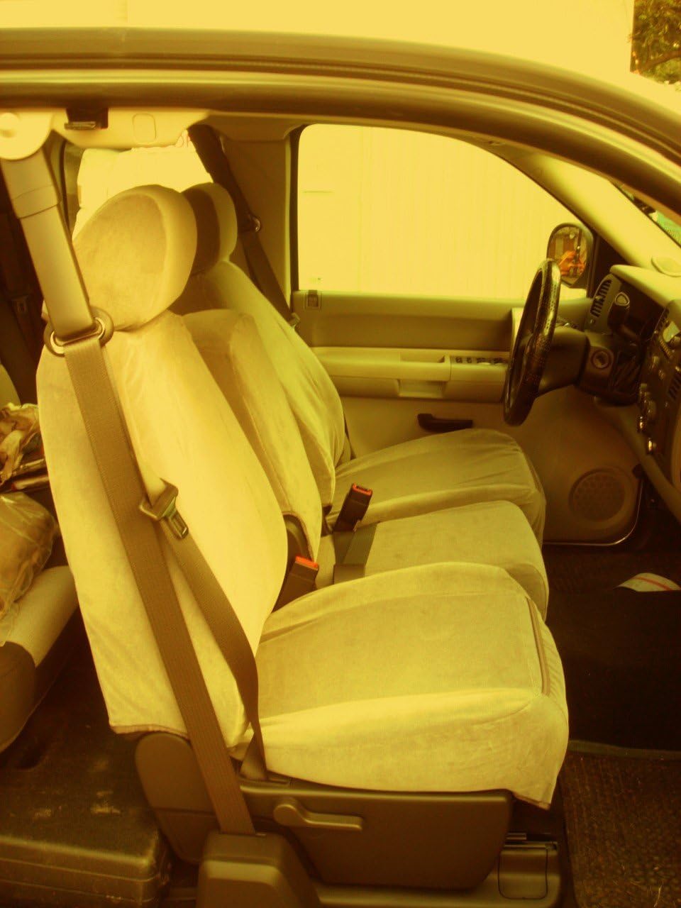 Durafit Covers 2010-2013 Chevy Silverado & GMC Sierra Double Cab Seat Covers (40/20/40 LS Model Cup Holder, DRT)